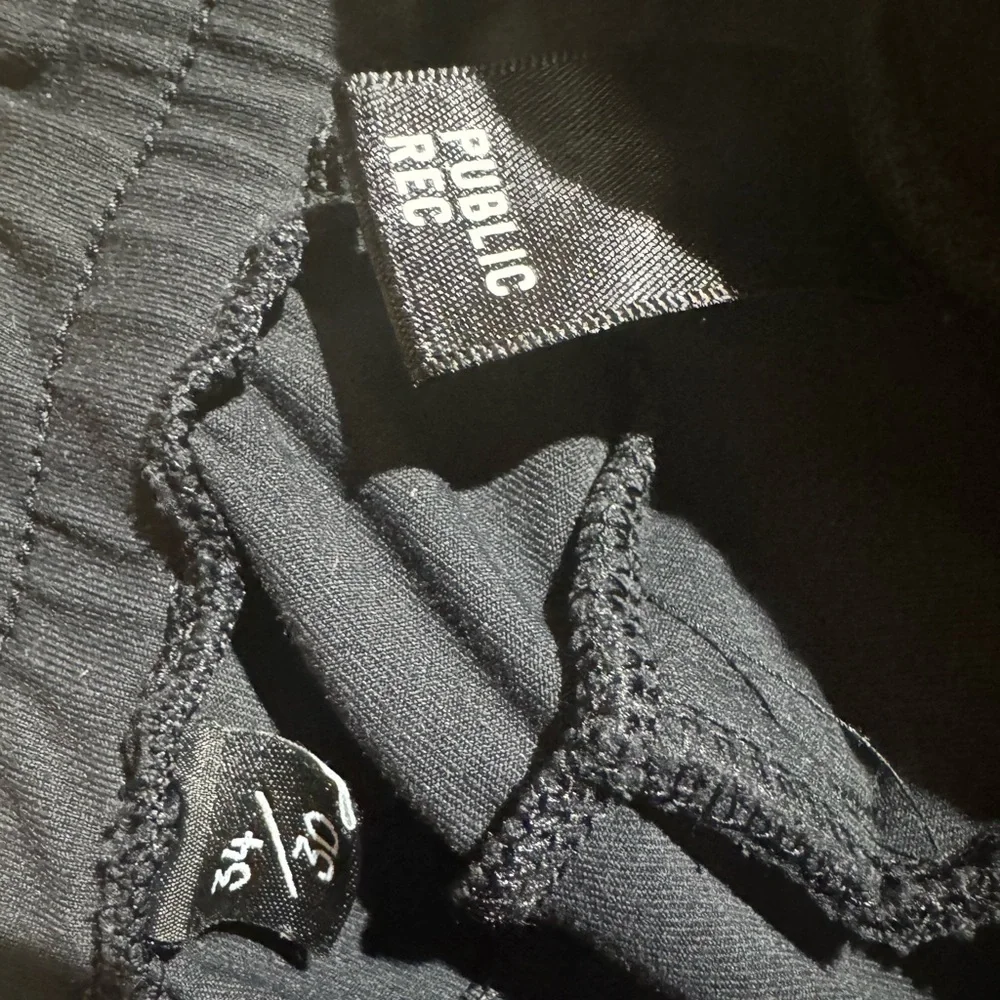 Public Rec GAMECHANGER REC PANT Men’s Black Sweatpants Dress Pants 34 x 30